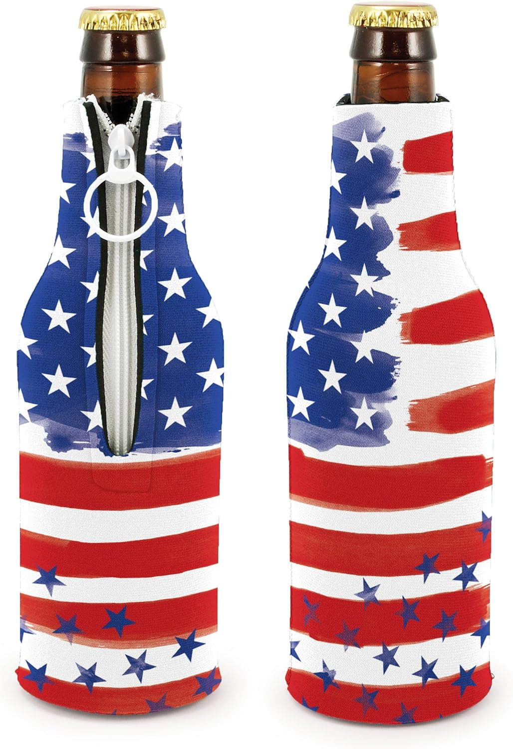 Patriotic American USA Can Bottle Coolers