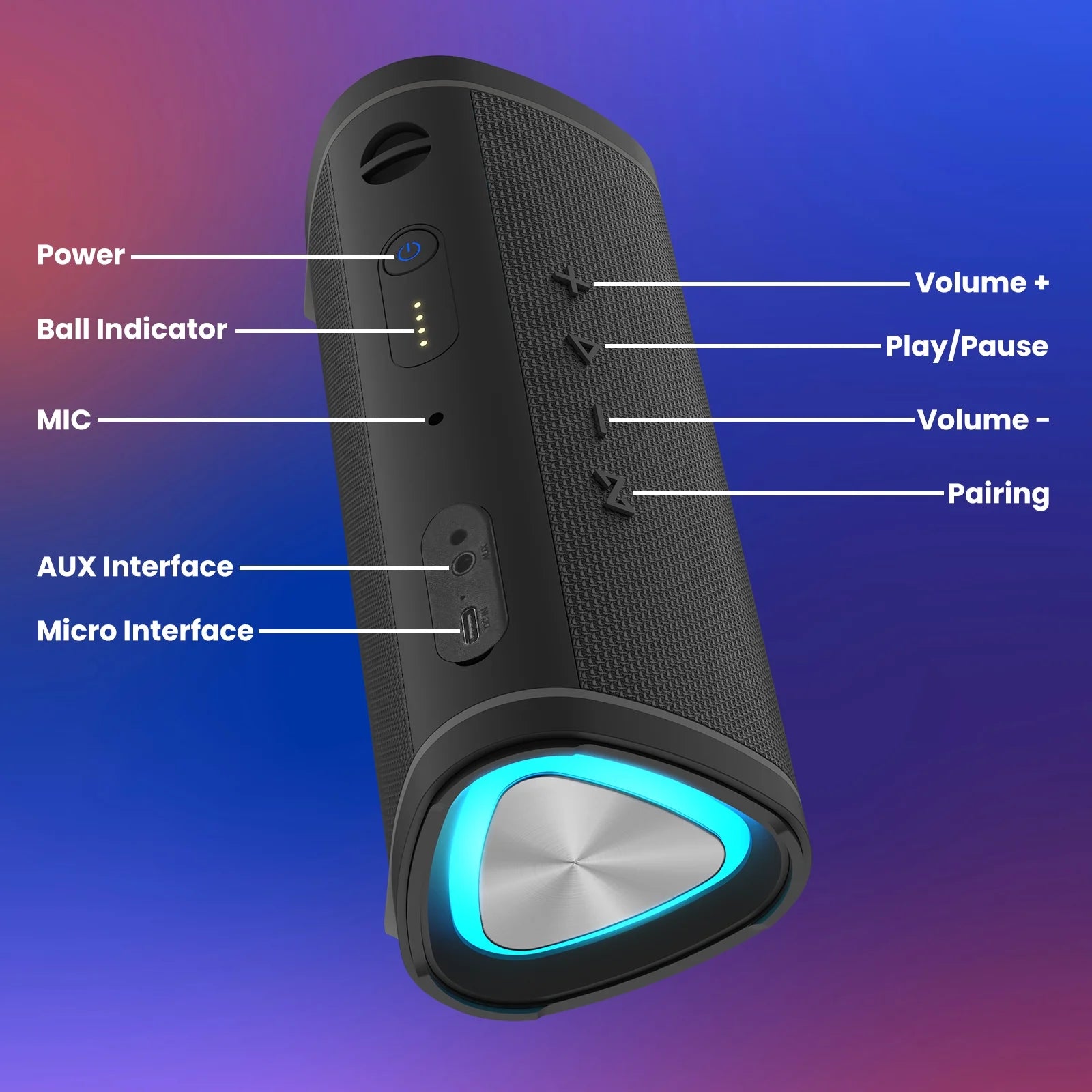 Portable Bluetooth Speakers, IPX6