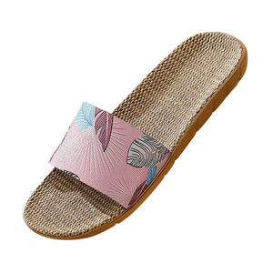 Casual Slip on Linen Slides 