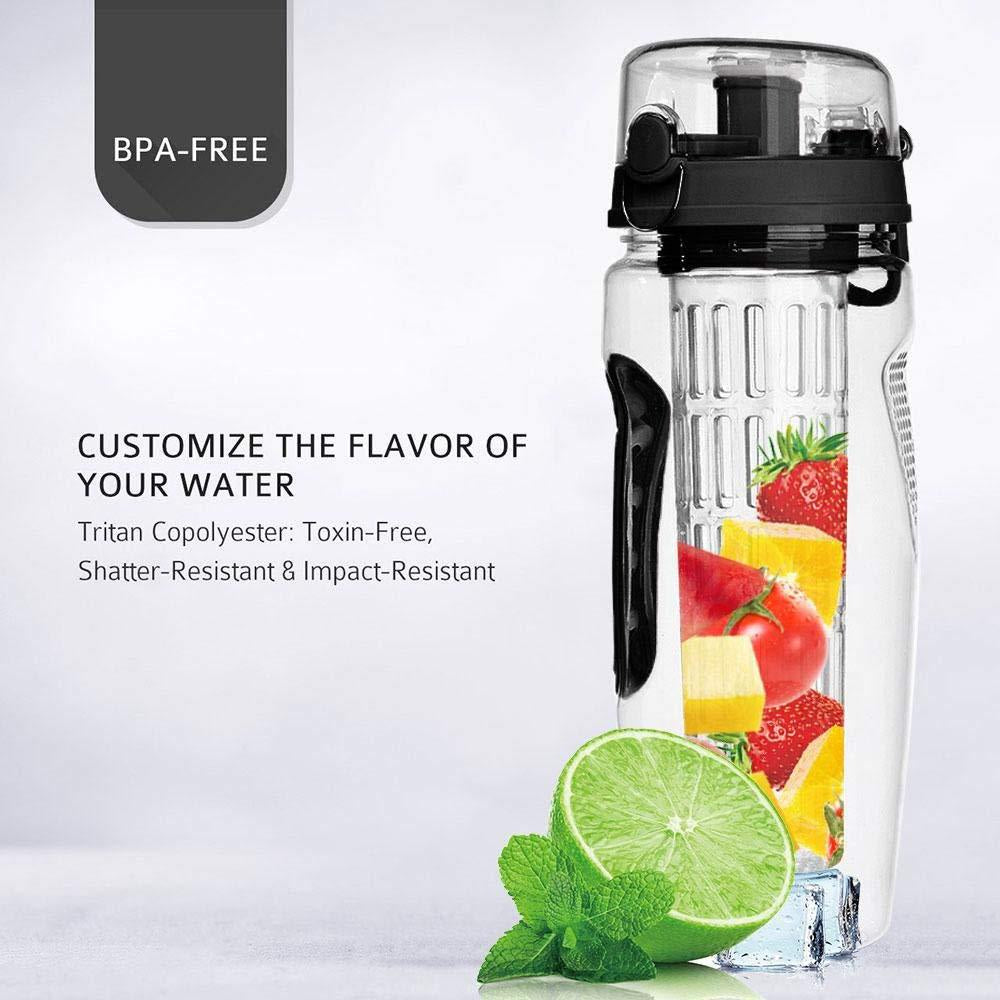 Water Fruit Bottle BPA Free Plastic Sport Fruit Infuser