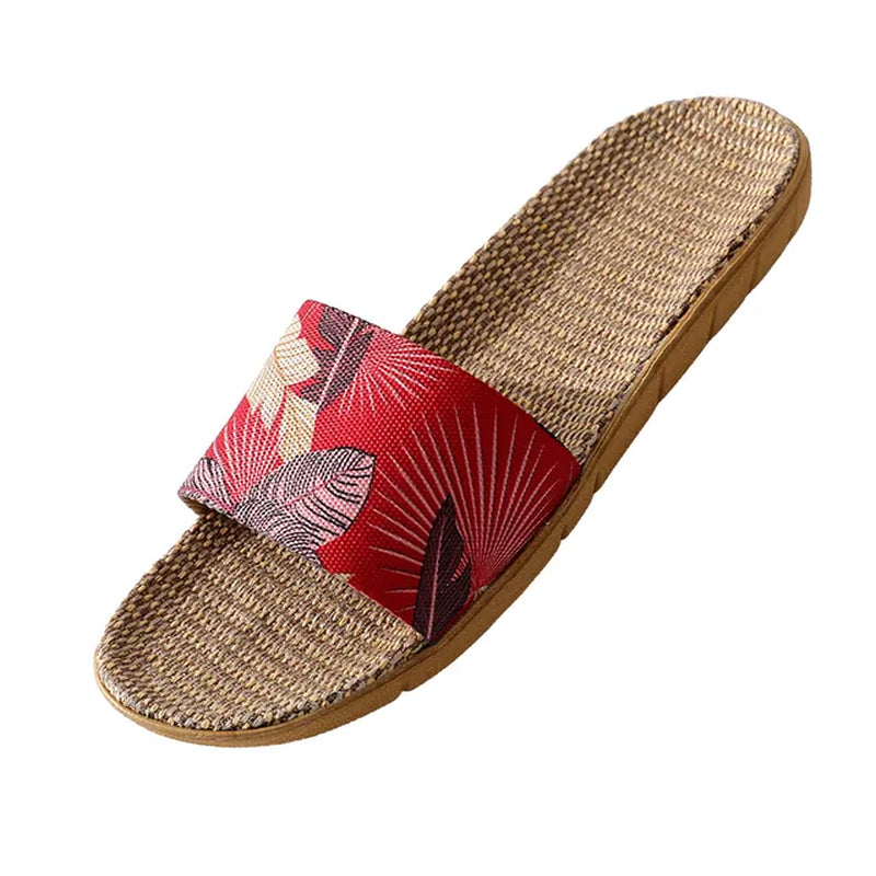 Casual Slip on Linen Slides 