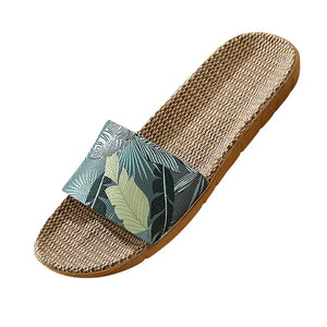 Casual Slip on Linen Slides 