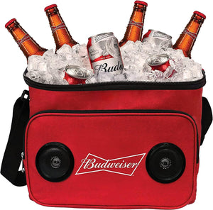 Soft Cooler Bag with Built-In Rechargeable Speakers 